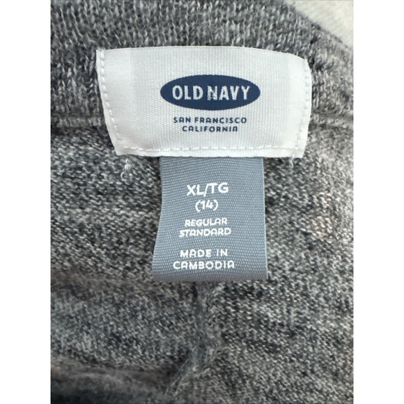 Old Navy Gray Heathered 3/4 Sleeve Open Cardigan XL - Picture 5 of 6